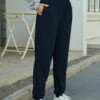 Promo 🥰 IZURIA Navy Elastic-Waist Pocket Joggers - Plus 😍