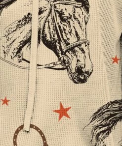 Buy π IZURIA Apricot & Black Horse Head Waffle-Knit Drawstring Cowl Neck Top - π© Women & Plus π 5 Buy π IZURIA Apricot & Black Horse Head Waffle-Knit Drawstring Cowl Neck Top - π© Women & Plus π -IZURIA Sales Store zu100702798 alt 2 tm1635356006