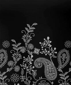 Top 10 🛒 IZURIA Black & White Paisley Crewneck Puff-Sleeve Top - 👩 Women ✨ -IZURIA Sales Store zu100866987 alt 2 tm1635455769