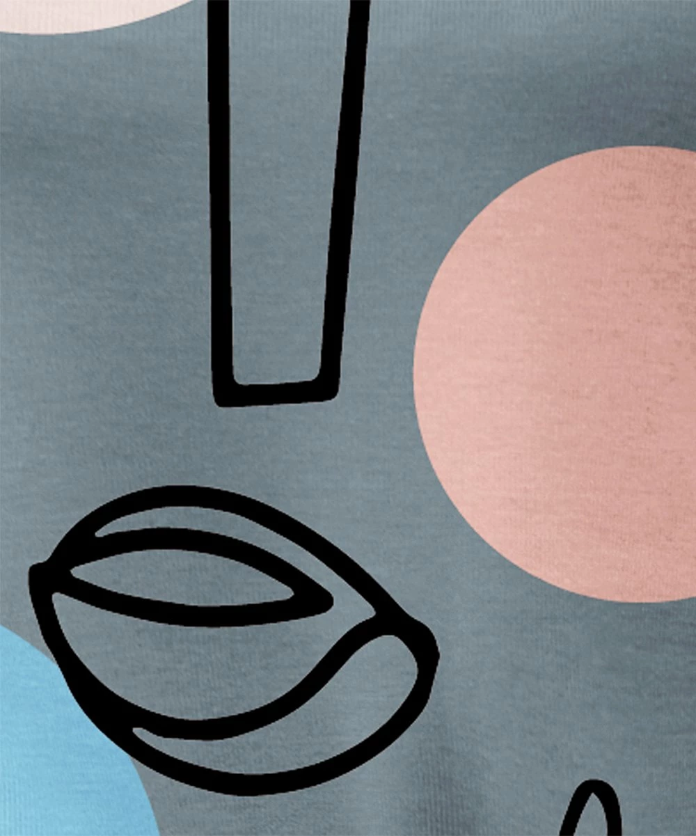 Best Pirce π― IZURIA Gray Abstract Face Crewneck Puff-Sleeve Top - Plus π 3 Best Pirce π― IZURIA Gray Abstract Face Crewneck Puff-Sleeve Top - Plus π - Image 3