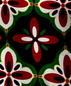 Wholesale ✨ IZURIA Green & Red Medallion Floral Crewneck Puff-Sleeve Top - 👩 Women 🎉 -IZURIA Sales Store zu100874310 alt 2 tm1635455769