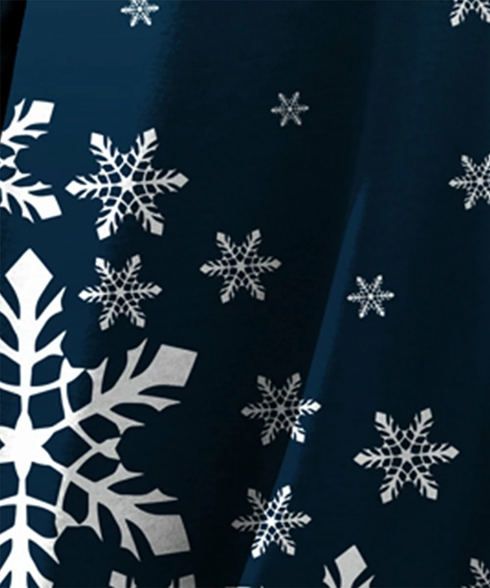 Outlet β IZURIA Blue Snowflake Cowl-Neck Shift π Dress - π© Women π 3 Outlet β IZURIA Blue Snowflake Cowl-Neck Shift π Dress - π© Women π - Image 3