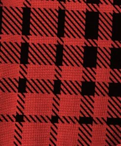 Best reviews of ❤️ IZURIA Red & Black Plaid Bishop-Sleeve Waffle-Knit Asymmetrical Tunic - 👩 Women 😀 -IZURIA Sales Store zu101338769 alt 2 tm1638456324