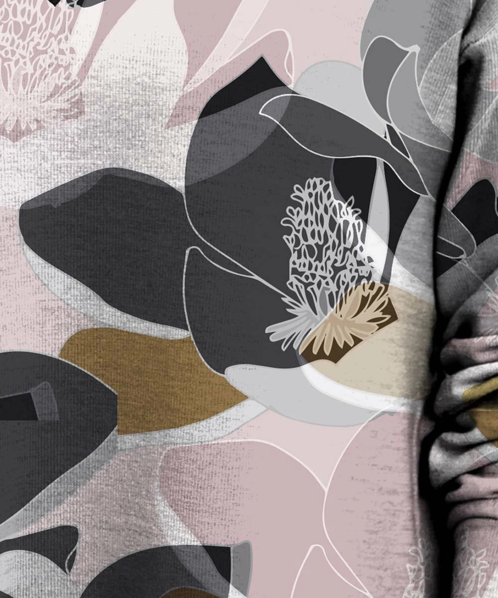 Coupon 👍 IZURIA Pink & Gray Floral V-Neck Long-Sleeve Top & Bike Shorts - Plus 💯 3 Coupon 👍 IZURIA Pink & Gray Floral V-Neck Long-Sleeve Top & Bike Shorts - Plus 💯 - Image 3