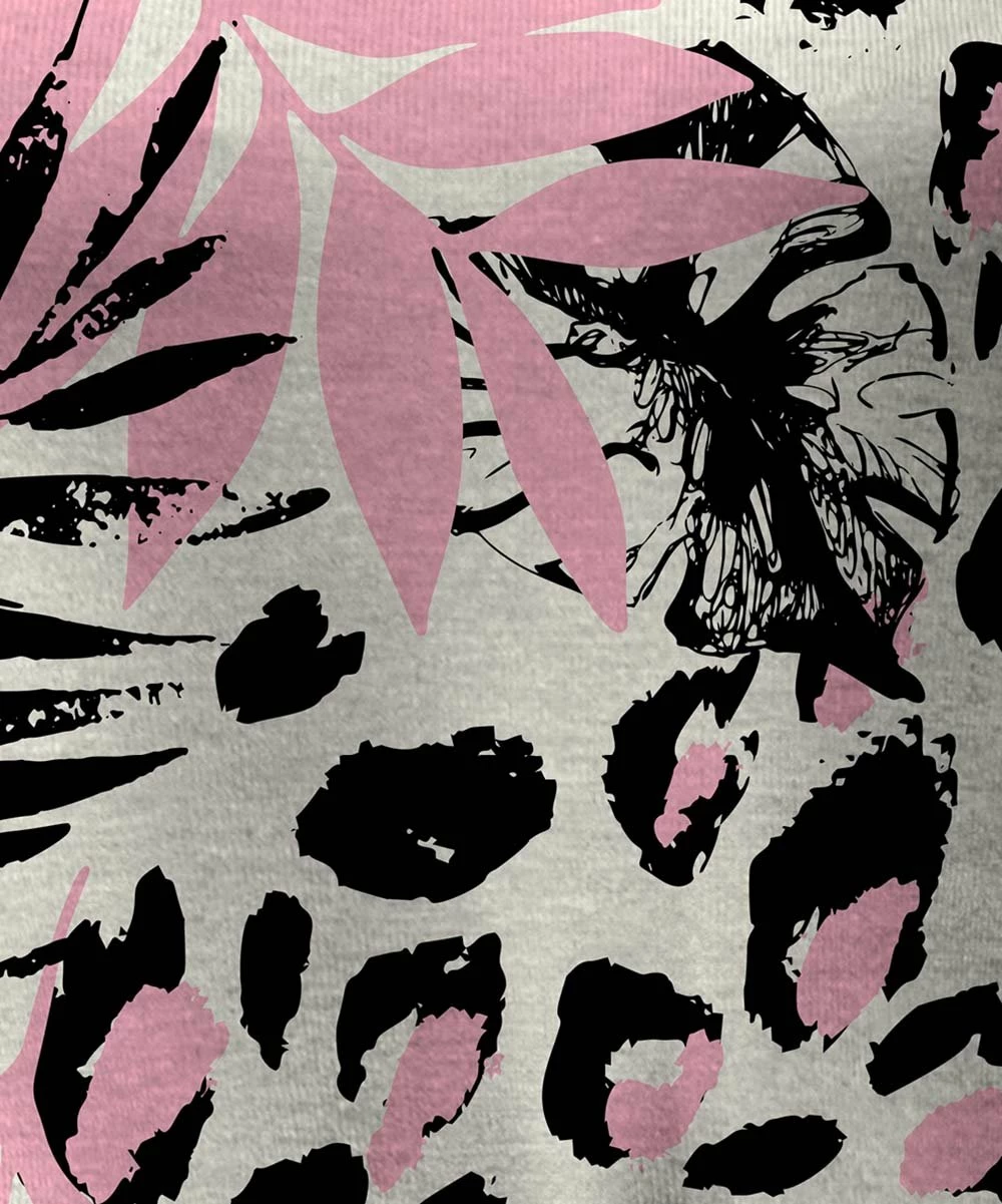 Cheapest π IZURIA Pink & Black Leopard Floral Mutton Sleeve Crewneck Top - π© Women & Plus π 3 Cheapest π IZURIA Pink & Black Leopard Floral Mutton Sleeve Crewneck Top - π© Women & Plus π - Image 3