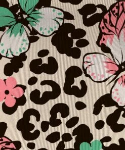 Buy 👏 IZURIA Seafoam & Black Leopard Floral Bishop-Sleeve Square Neck Top - 👩 Women 👍 -IZURIA Sales Store zu102063997 alt 2 tm1639509358