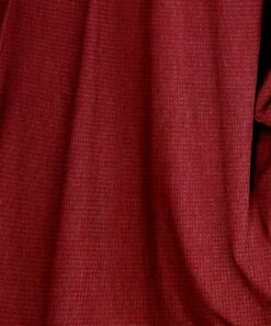 Promo 🤩 IZURIA Red Waffle-Knit Gathered-Neck Tulip-Sleeve Tee - 👩 Women 🔥 -IZURIA Sales Store zu102389557 alt 2 tm1641475889