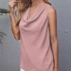 Flash Sale 👏 IZURIA Pink Sleeveless Cowl Neck Tunic - Plus 🔥