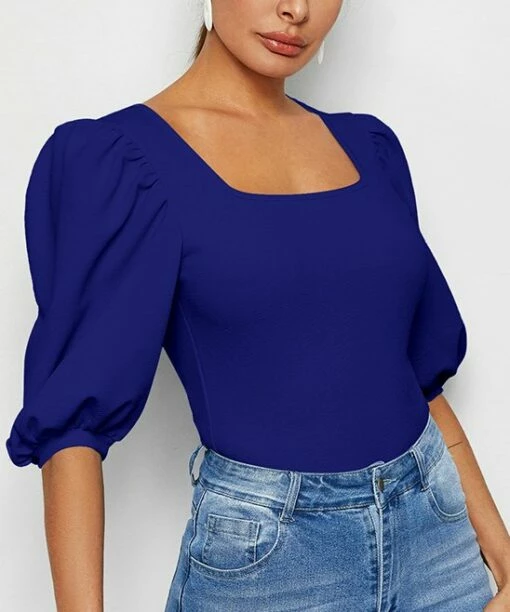 Flash Sale π IZURIA Royal Blue Puff-Sleeve Square Neck Top - π© Women & Plus π 1 Flash Sale π IZURIA Royal Blue Puff-Sleeve Square Neck Top - π© Women & Plus π -IZURIA Sales Store zu103737630 main tm1651688886