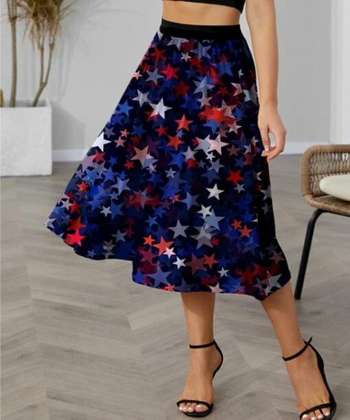Discount β¨ IZURIA Blue & Red Star Elastic-Waist A-Line π Skirt - π© Women π 5 Discount β¨ IZURIA Blue & Red Star Elastic-Waist A-Line π Skirt - π© Women π -IZURIA Sales Store zu105320203 main tm1651074596