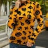 Discount 😀 IZURIA Orange & Black Pumpkins & Ghosts Long-Sleeve Turtleneck - 👩 Women 👍