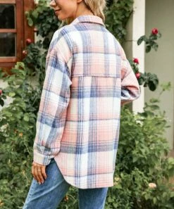 New ๐ฏ IZURIA Pink & Blue Plaid Pocket Button-Up Hi-Low Shacket - ๐ฉ Women & Plus ๐ฏ 5 New ๐ฏ IZURIA Pink & Blue Plaid Pocket Button-Up Hi-Low Shacket - ๐ฉ Women & Plus ๐ฏ -IZURIA Sales Store zu108134525 alt 2 tm1661191963