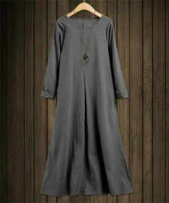 Top 10 🔔 IZURIA Gray Side Slit Maxi 👗 Dress - Plus 🤩