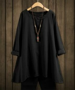 Best Pirce 🔔 IZURIA Black Handkerchief Tunic - Plus ⭐