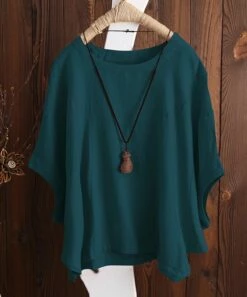 Top 10 👏 IZURIA Peacock Blue Drop-Shoulder Dolman Top - 👩 Women ⭐