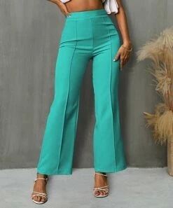 Best Sale 🛒 IZURIA Turquoise Elastic-Waist Straight-Leg Pants - 👩 Women & Plus 👍