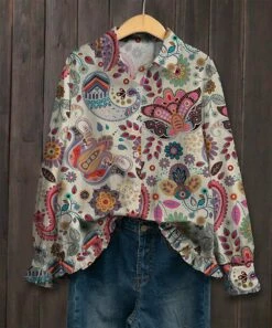 Flash Sale π₯° IZURIA Beige & Pink Floral Ruffle-Accent Button-Up - π© Women & Plus π