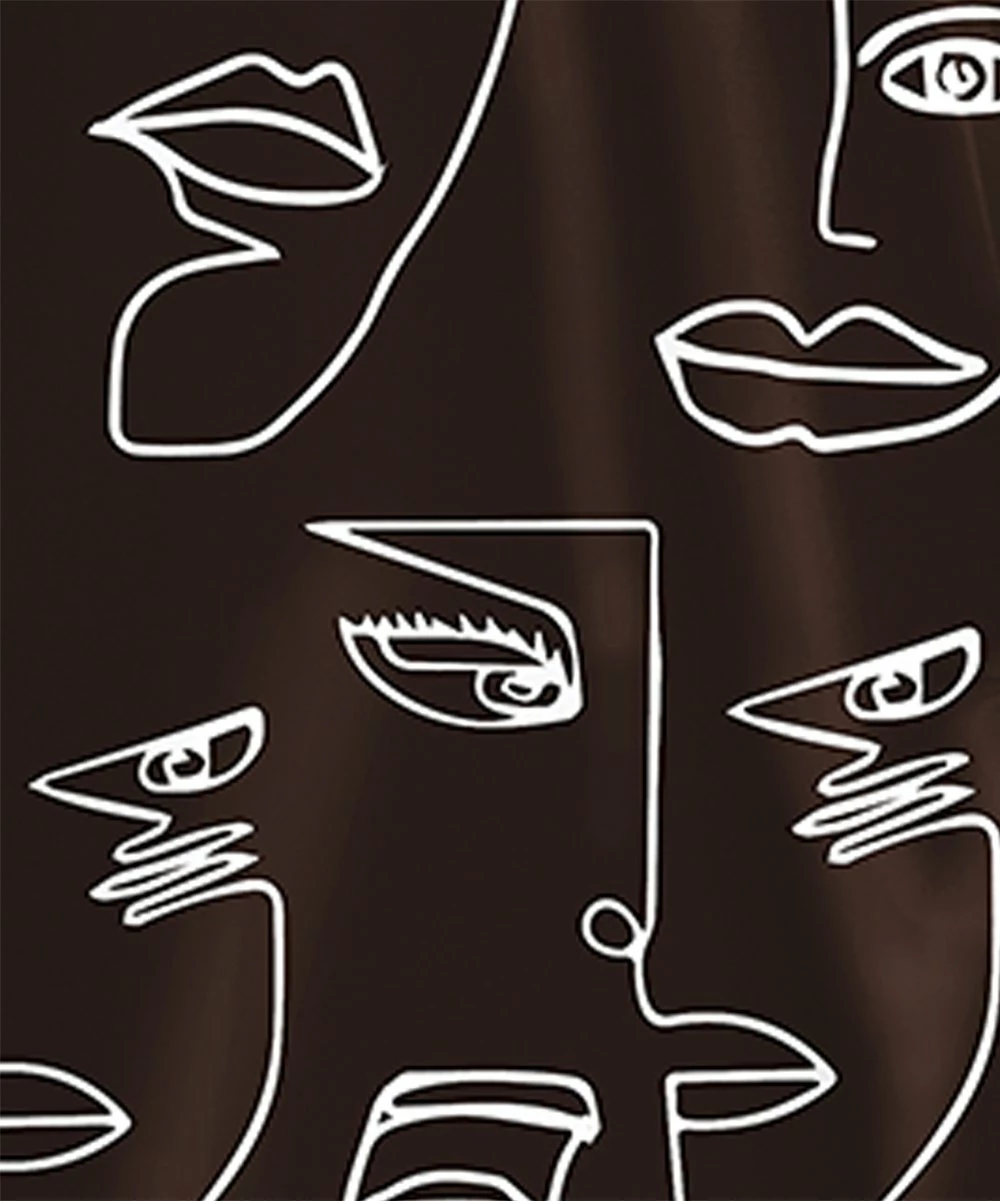 Coupon β€οΈ IZURIA Black Abstract Faces Three-Quarter Sleeve Shift π Dress - Plus β¨ 3 Coupon β€οΈ IZURIA Black Abstract Faces Three-Quarter Sleeve Shift π Dress - Plus β¨ - Image 3