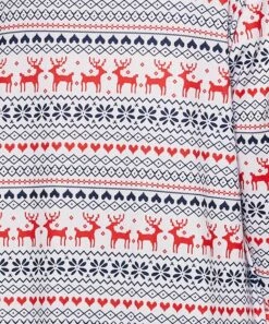 Coupon 😀 IZURIA Red & White Hearts Reindeer Longline Open Cardigan - 👩 Women 🌟 -IZURIA Sales Store zu98966244 alt 4 tm1631118359