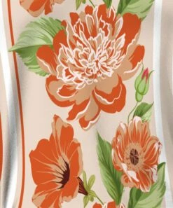 Top 10 ⌛ IZURIA Apricot & Orange Floral Polka Dot Mock Neck Flutter-Sleeve Top - Plus ⭐ -IZURIA Sales Store zu99621374 alt 2 tm1632944973