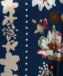 Coupon 🔥 IZURIA Blue & White Floral Long-Sleeve Shift 👗 Dress - Plus 🥰 -IZURIA Sales Store zu99854567 alt 2 tm1633441954