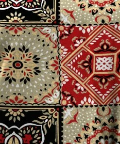 Best Pirce 🔔 IZURIA Red & Khaki Mandala Patchwork Long-Sleeve Shift 👗 Dress - 👩 Women 🔔 -IZURIA Sales Store zu99854570 alt 2 tm1633441954